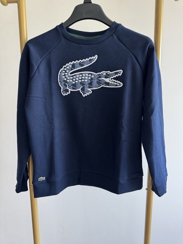 Lacoste pullover girocollo blu - pullover,