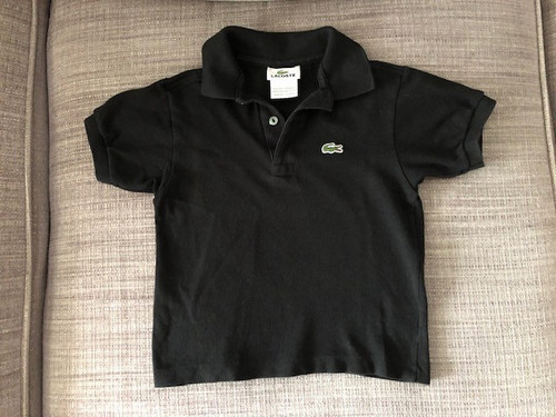 Polo lacoste ragazzo - nera, con
