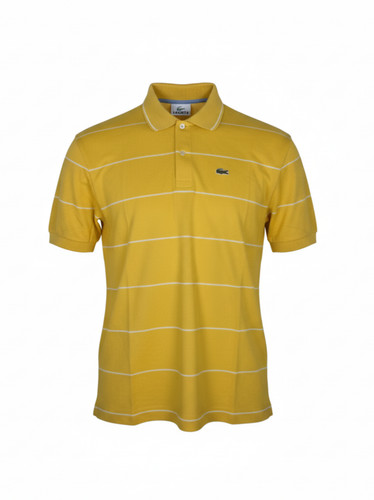 Polo lacoste gialla - lacoste, logo