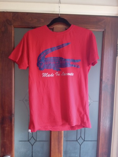 Shirt lacoste rossa - rossa, piccola