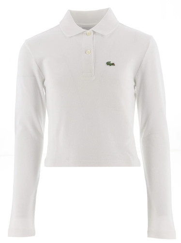 Polo lacoste bambina bianca - polo,