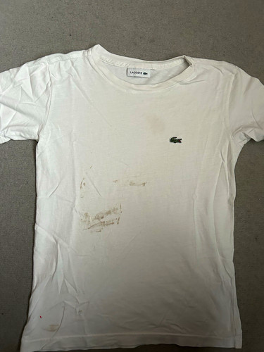 Shirt lacoste bianca manica - bianca,