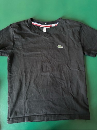 Shirt lacoste nera manica - lacoste,